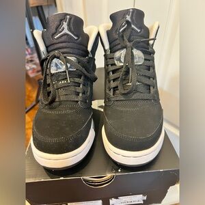 Air Jordan retro 5 grade school 5.5 - Black /cool grey /white (Oreo)